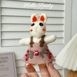 Colored Wool Roving Set for Needle Felting